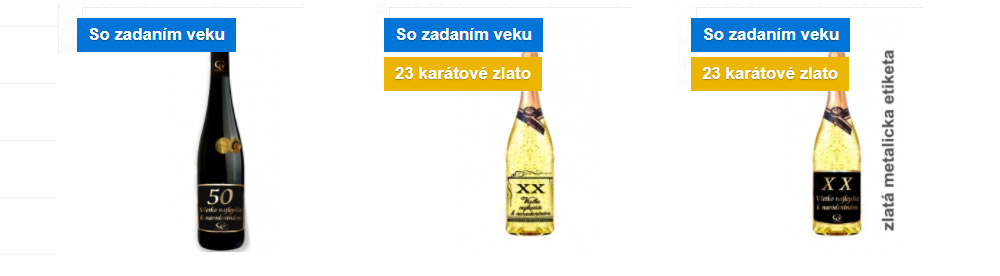 dacekové fľaše k narodeninám